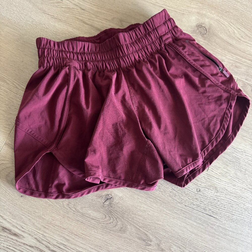 lululemon Tracker Shorts- Red size 4